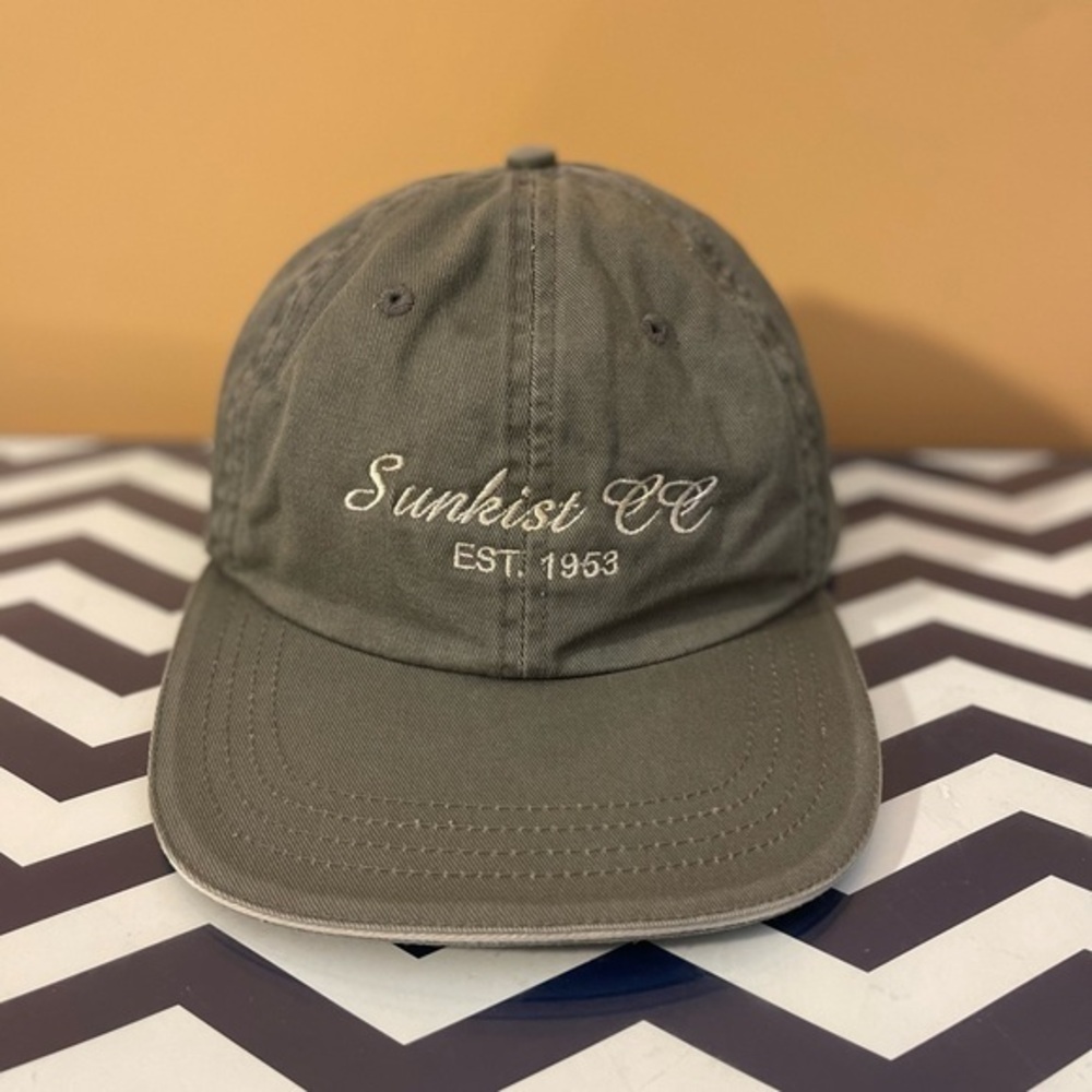 Vintage 90's Sunkist CC Olive Green Cap